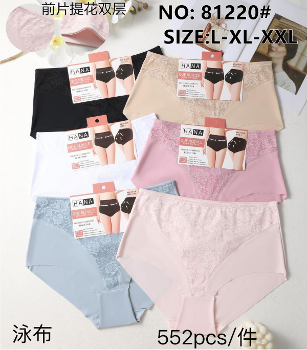 Majtki damskie Roz L-2XL, Mix kolor Paczka 24 szt